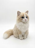 Custom 3D Wool-Felt Cat Sculpture - 6 inch